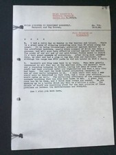 CHURCHILL'S TELEGRAM TO PRESIDENT ROOSEVELT IN 1944 ON A DESTROYER OFF NORMANDY  picture