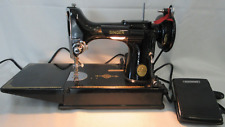 1948 Singer Featherweight 221 Portable Sewing Machine w/Case Extras Tested Works picture