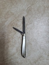 Antique 2 Blade Mother Of Pearl Witte HARDWARE, St . Louis, MO Pocket Knife picture
