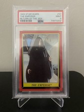 1983 Topps Star Wars The Emperor #57 PSA 9 MINT ROOKIE LOW POP6 NONE HIGHER ROTJ picture
