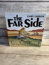 New The Far Side 2026 Off-The-Wall Desk Calendar Gary Larson 6x5 Ships Free picture