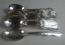 18 IS Wm Rogers Camelot Melody Teaspoons Silver Plate  picture