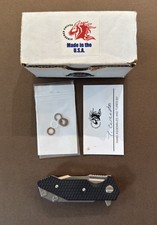 HINDERER HALF TRACK HARPOON SPANTO, STONEWASH, G10 BLACK, S45VN  picture