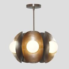 Stilnovo Style Seven Globe Sputnik Brass Chandelier Pendant Light Fixture Globe picture