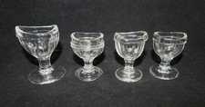 Vintage Lot of 4 Glass Eyewash Cups  picture