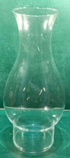 Flared Top Glass Oil Kerosene Lamp Chimney Globe Shade 8 1/2
