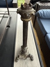 Antique Bronze Brass Candlestick 12.5