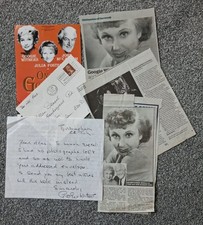 Googie Withers Original Hand Signed Autograph Pack picture