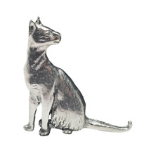 Siamese Cat Pin Badge Pewter Brooch Pet Cat Oriental Short Hair Metal Jewellery picture