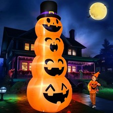 TURNMEON 12 FT Pumpkins Halloween Inflatable Outdoor Decor picture
