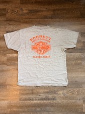VTG Harley-Davidson Barnett Motor Cycles Services El Paso Texas Gray T-Shirt XL picture