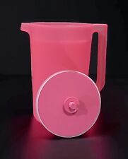 Tupperware   Classic Gallon Pitcher  w/Push Button Seal Pink Punch  Color NEW  picture