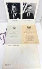 1985 Ronald Reagan Inauguration Official Program Invitation Photos Envelope picture