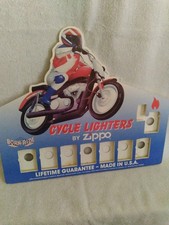 1992 Zippo Born to Ride Cycle Lighter Display Card Only-No Lighters picture