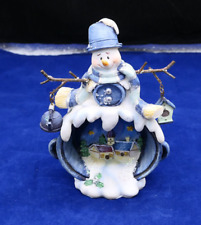 Frosty The Snowman Vintage Ceramic Christmas Figure Hand Painted picture