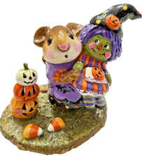 Wee Forest Folk Retired RAGGEDY ANN Artist OAK HALLOWEEN REPAINT picture