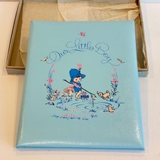 Vintage Our Little Boy Baby Book Stina Nagel Illustrations Blue New 1960s picture