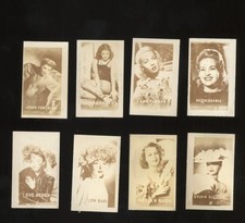 1948 Topps Magic Photos Lot of 8 Stars Stage Screen Lana Turner Betty Grable picture