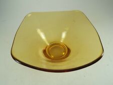 Vintage Viking Glass Small Amber Bowl Candy Dish Midcentury 6 In Wide  picture