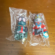 MEDICOM TOY BE@RBRICK Ultraman Vinyl Figure Keychain Set of 2 Unopened picture