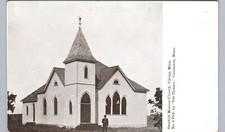 SWEDISH MISSION CHURCH viking mn original antique postcard minnesota history picture