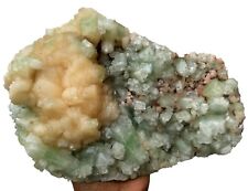 Light Green Apophyllite With Stilbite On Heulandite Crystals, Mineral Specimens picture