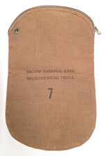 Vintage Second National Bank Mechanicsburg PA Zippered Deposit Bag Vintage picture