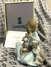 Vintage Lladro Cat Nap 5640 Porcelain Figurine MINT IN BOX Early Production picture