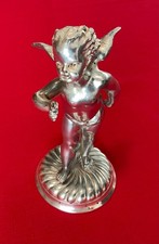 Victorian Silvered Intricately Detailed Cherub Cupid Angel Putti 7.25