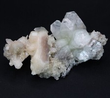 INCREDIBLE Green Apophyllite Stilbite Display Matrix Crystal Rock Mineral 167g picture