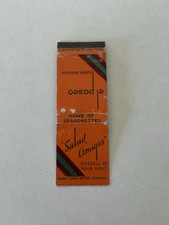Salud Amigos El Paseo Santa Barbara California Matchbook Cover 457 picture