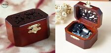  ♫  HUSH LITTLE BABY ♫  OCTAGON WOODEN MUSIC BOX picture