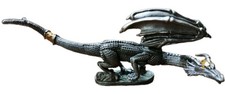 Vintage Rawcliffe Dragon Ral Partha Gold Jeweled Pewter Figurine #1232 90s picture