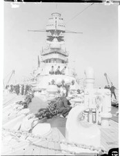 Sailors Performing Tactical Operations Aboard Ship 1933 Photo picture
