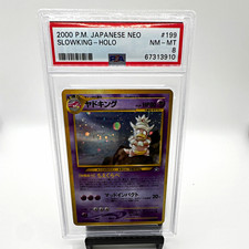 Pokémon Neo Slowking Holo #199 2000 Japanese Nintendo PSA 8 Graded picture