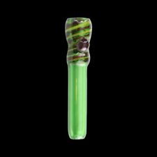 Chameleon Glass Bamboozler Chillum Glass Hand Pipe - Green picture