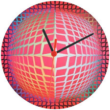 830088 Cross Pink Ball 3D Optical Illusion Wall Clock picture