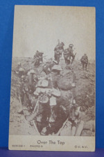 WWI Underwood & Underwood Action Photo Card OVER THE TOP picture