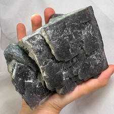 3Lb Huge Cube Natural Phantom Fluorite Crystal Raw Mineral Specimen Nigeria picture