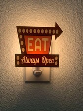 Mid Century Modern Diner Kitchen Night Light 3D Printed Retro Decor US picture