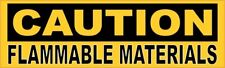 10in x 3in Caution Flammable Materials Magnet Car Truck Vehicle Magnetic Sign picture