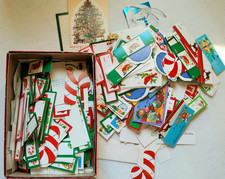 Vintage 70s-90s Unused Christmas Gift Tags Labels Card Crafts 50 Count Random  picture