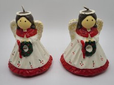 2pk Vtg Angel Christmas Wax Candles 4