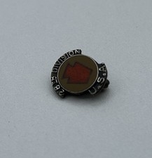 Vintage WW2 Era 28th Infantry Division USA Sterling Silver .925 Pin Badge picture