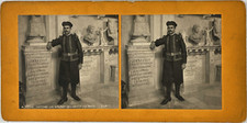 S.I.P, Stereo, Italy, Rome, Vatican, A Soldier of the Pope's Army Vintage Stere picture