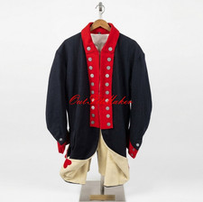American Revolution War Regimental Soldier War Uniform Red Wool Jacket Fast Ship picture