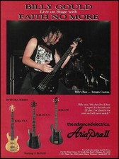 Faith No More Billy Gould 1985 Aria Pro II Integra IGB Series Bass guitar ad picture