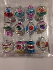 Beautiful Pastel Glass Vintage  Christmas Ornaments Lot Of 12 picture