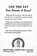 1986 Whittier CA Dairy Milk Quaker Maid Advertisement Postcard Reproduction picture