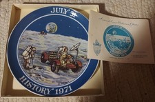Seven Seas Traders Apollo 15 Moon Landing Collector Plate 7/31/1971 Limited Ed picture